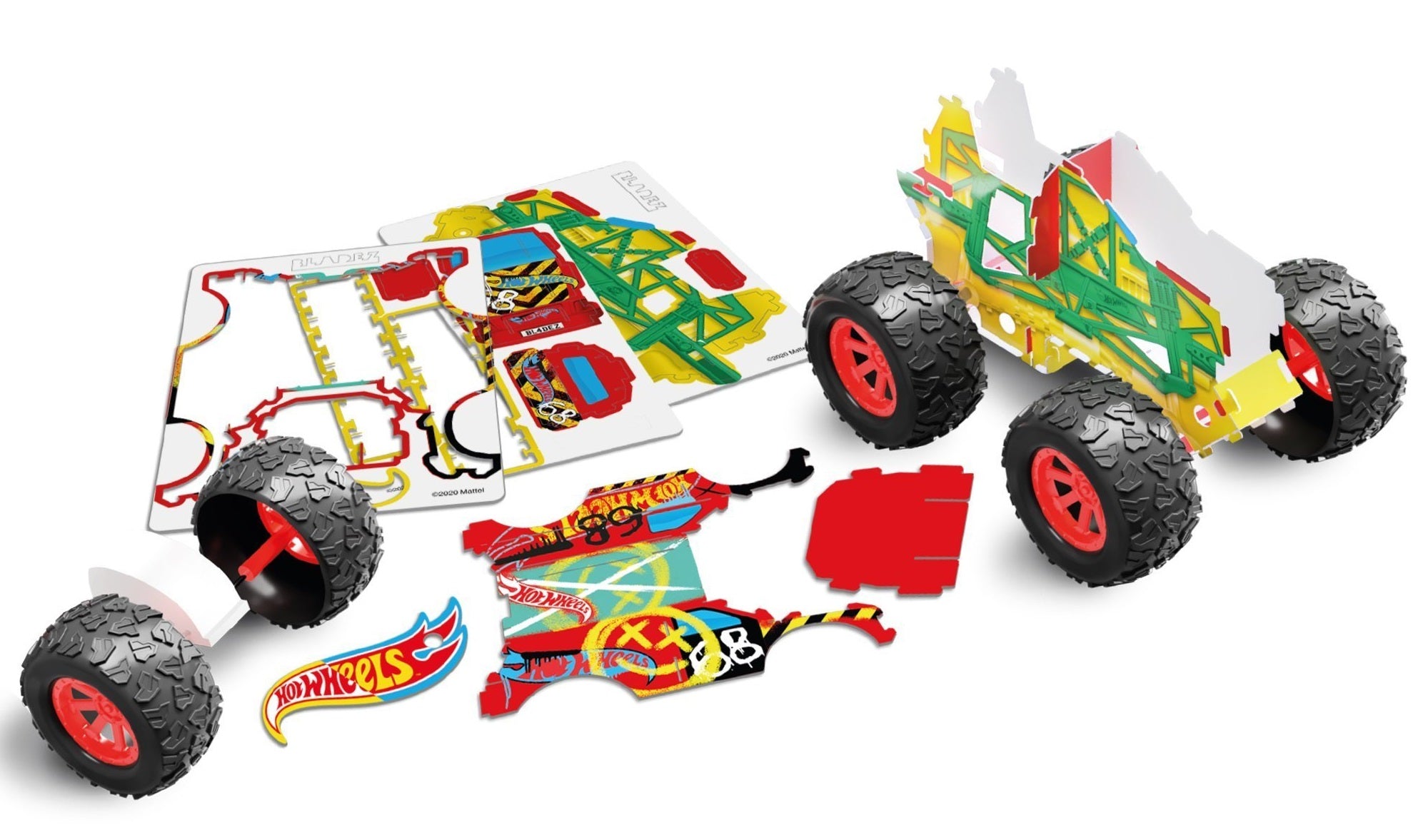 Buy Hot Wheels Bladez Maker Kitz 2pc Monster Truck | Yallatoys.com