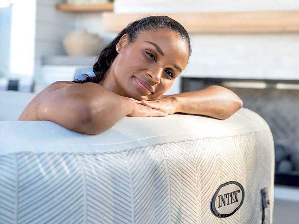 bubble jet inflatable spa