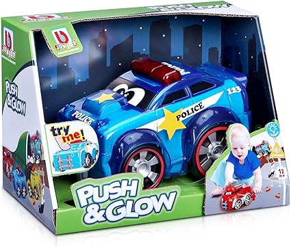 Buy Bburago Push And Glow Police Car | Yallatoys.com