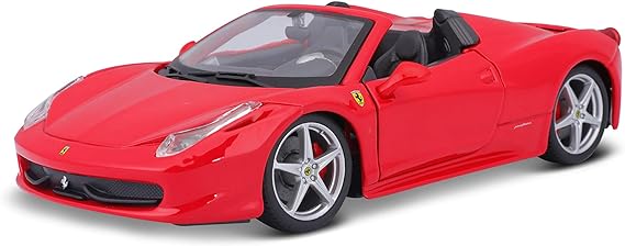Buy Bburago Race And Play Of The Ferrari 458 Spider Sports Car Die-Cast Model | Yallatoys.com