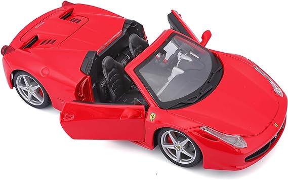 Buy Bburago Race And Play Of The Ferrari 458 Spider Sports Car Die-Cast Model | Yallatoys.com