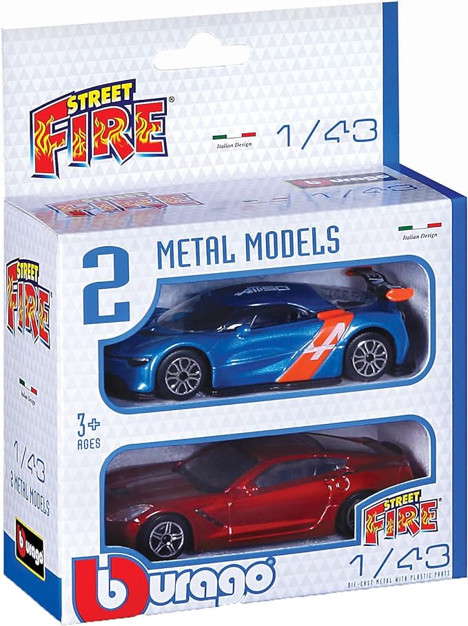 Buy Bburago Street Fire 2 Pcs Pack | Yallatoys.com