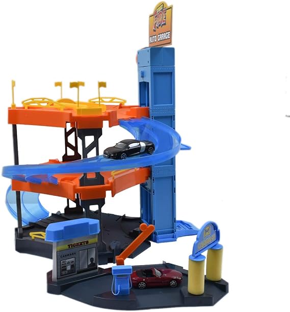 Buy Bburago Collezione Streetfire Parking Playset With 2 Cars 1:43 | Yallatoys.com