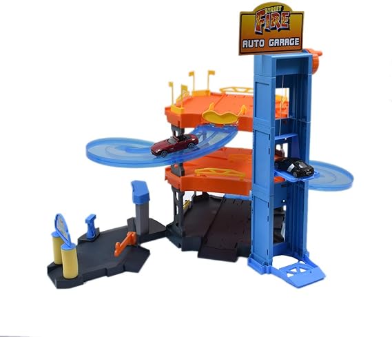 Buy Bburago Collezione Streetfire Parking Playset With 2 Cars 1:43 | Yallatoys.com