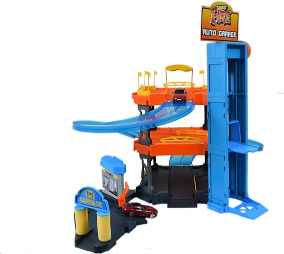 Buy Bburago Collezione Streetfire Parking Playset With 2 Cars 1:43 | Yallatoys.com