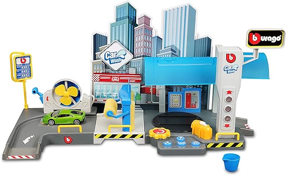 Buy Bburago Car Wash Set 1:43 | Yallatoys.com