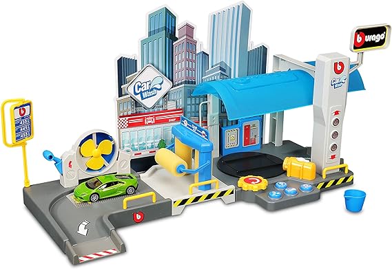 Buy Bburago Car Wash Set 1:43 | Yallatoys.com