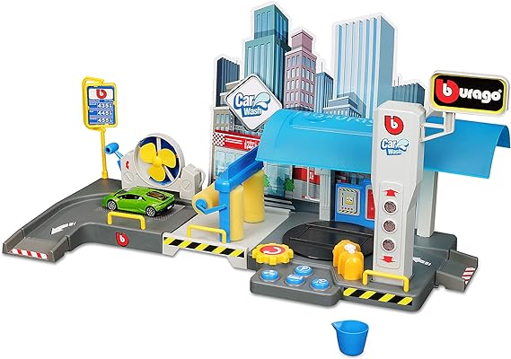 Buy Bburago Car Wash Set 1:43 | Yallatoys.com