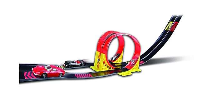 Buy Bburago Ferrari R And P Dual Loop Playset | Yallatoys.com