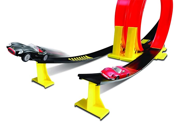 Buy Bburago Ferrari R And P Dual Loop Playset | Yallatoys.com