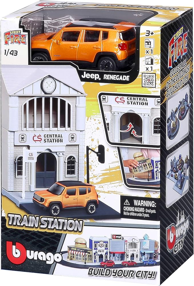 Buy Bburago Train Station Playset | Yallatoys.com