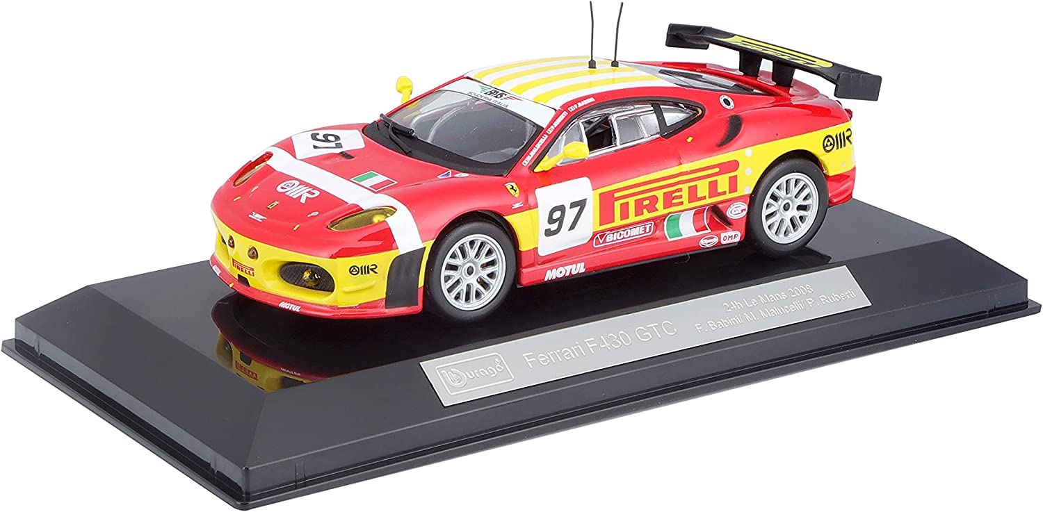 Buy Bburago Ferrari Racing F430 GTC 2008 Red Scale  1:43 | Yallatoys.com