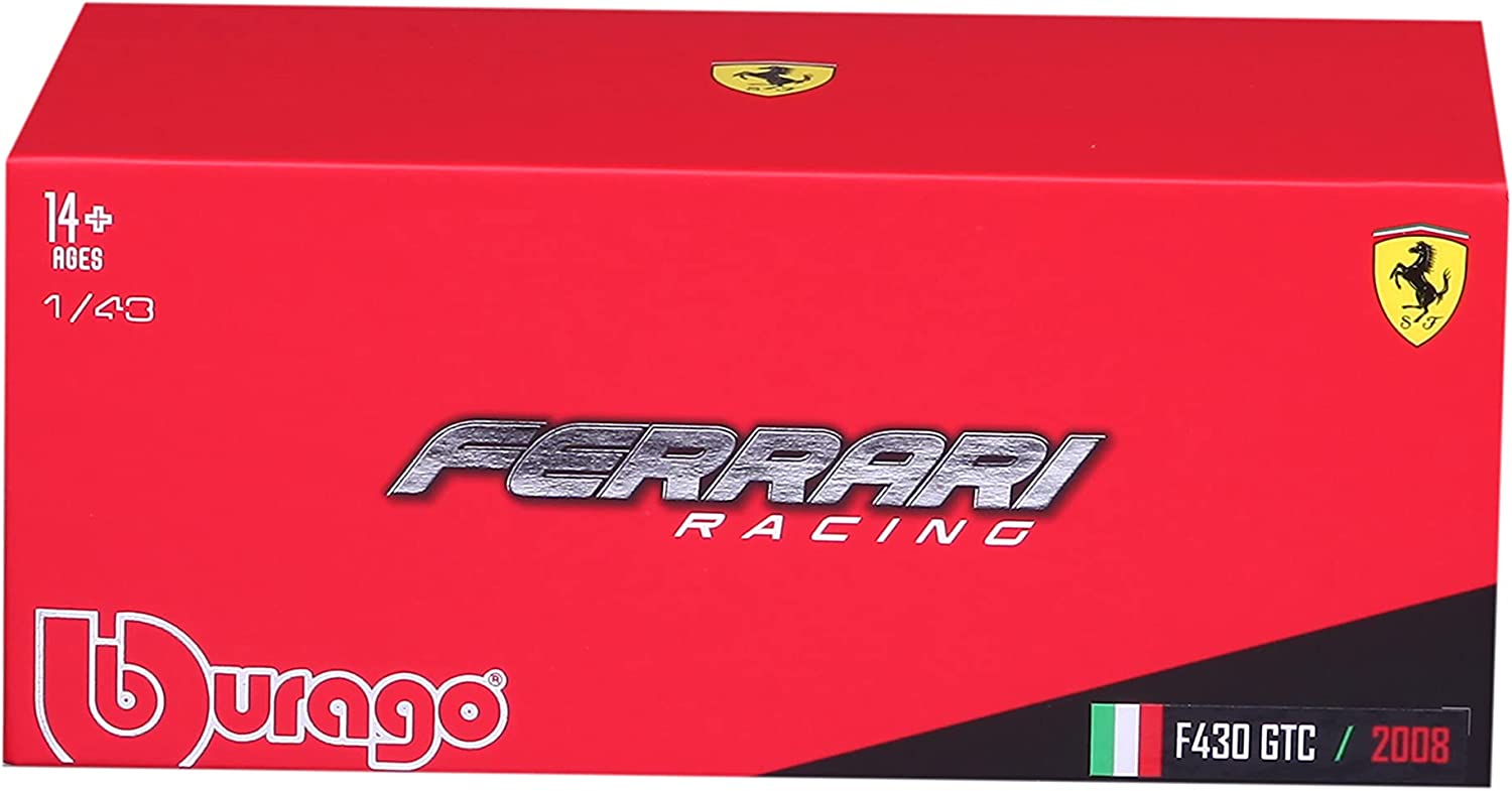 Buy Bburago Ferrari Racing F430 GTC 2008 Red Scale  1:43 | Yallatoys.com