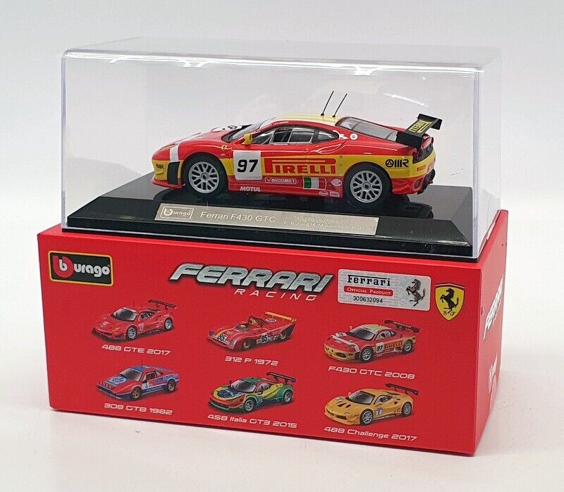 Buy Bburago Ferrari Racing F430 GTC 2008 Red Scale  1:43 | Yallatoys.com