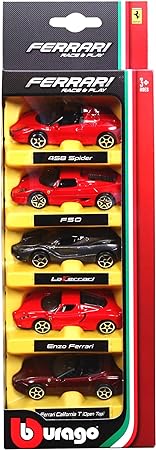Buy Bburago Ferrari Race And Play 5 Pcs Pack (Sold Separately Subject To Availability) | Yallatoys.com