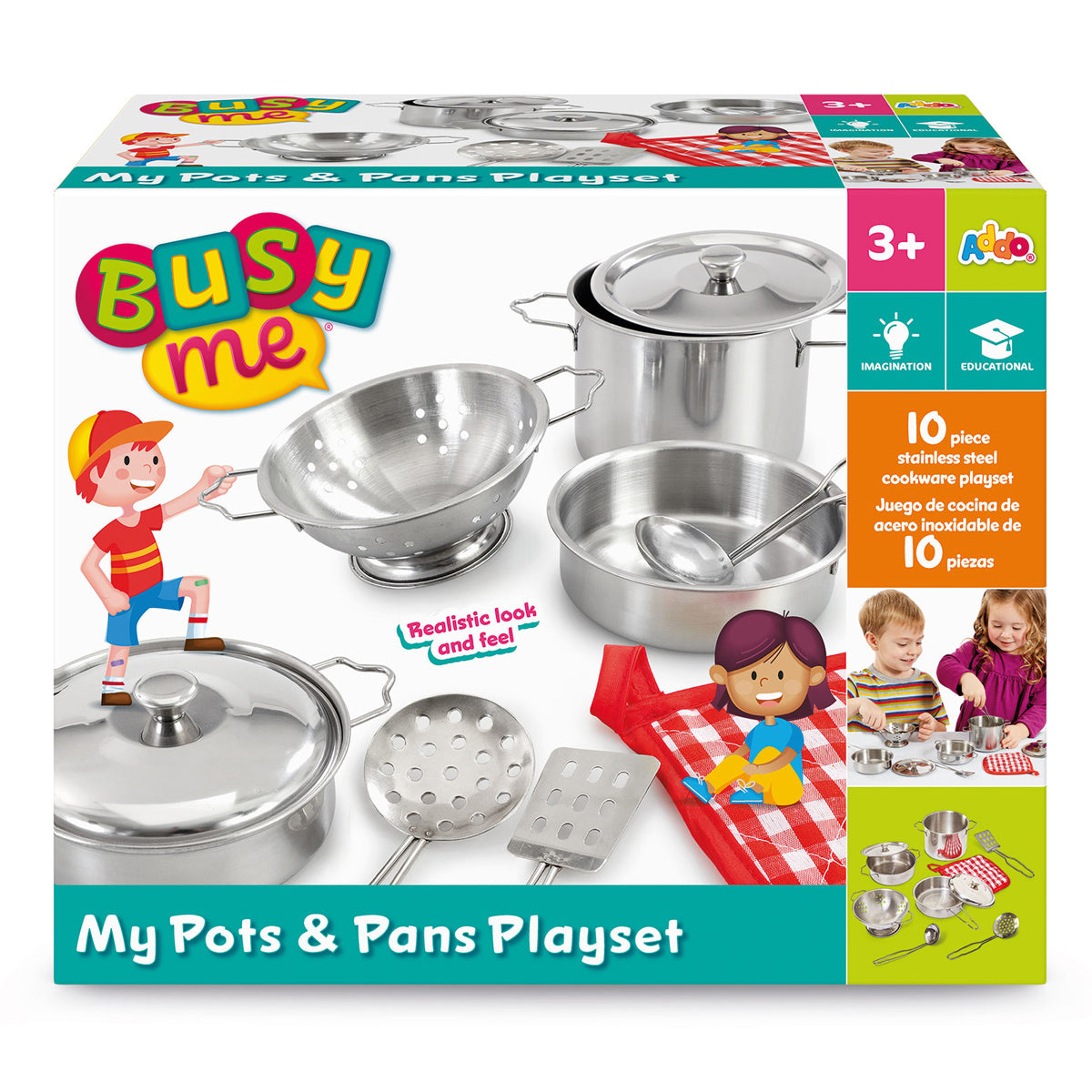 Buy Addo Busy Me Pots And Pans Playset | Yallatoys.com
