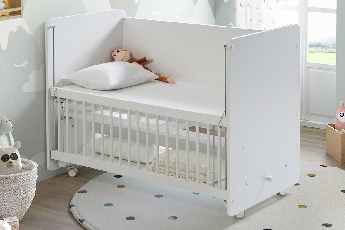 Babywhen Practical Wheeled Rocked Mother Side Cradle Wood BabyWhen Yallatoys