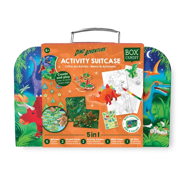 Buy Box Candiy Dino Adventure Travel Suitcase Multi Craft and Activity Set | Yallatoys.com