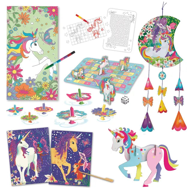 Buy Box Candiy Unicorn Adventure Travel Suitcase Multi Craft and Activity Set | Yallatoys.com