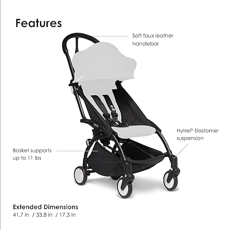 Babyzen YOYO2 Stroller Frame Black BABYZEN Yallatoys