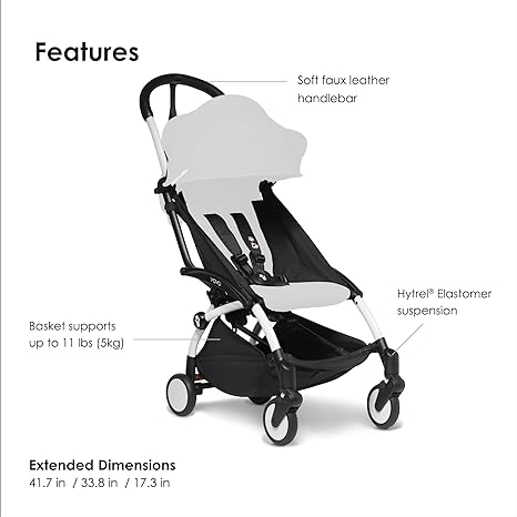 Babyzen YOYO2 Stroller Frame White BABYZEN Yallatoys