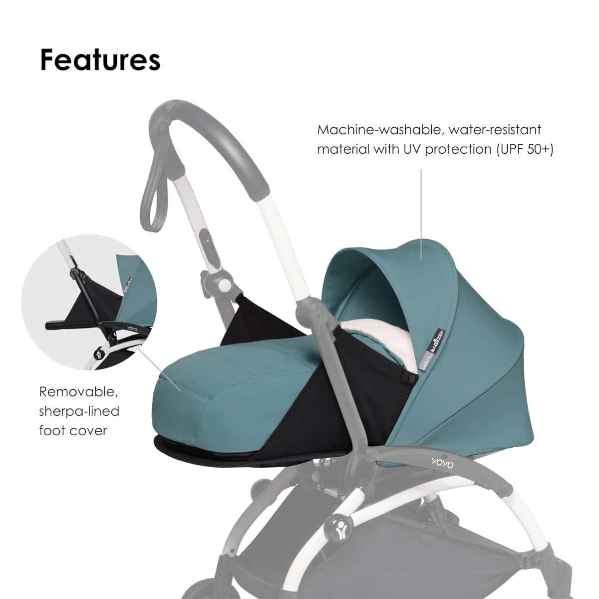 babyzen yoyo+ stroller + newborn pack Babyzen YOYO Stroller Newborn Pack 0+ Aqua – Yallatoys
