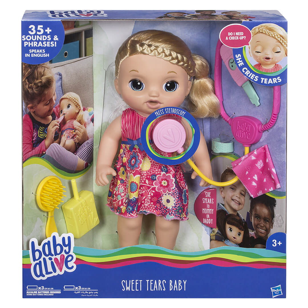 Buy Baby Alive & Furreal Sweet Tears Baby Blonde Hair | Yallatoys.com