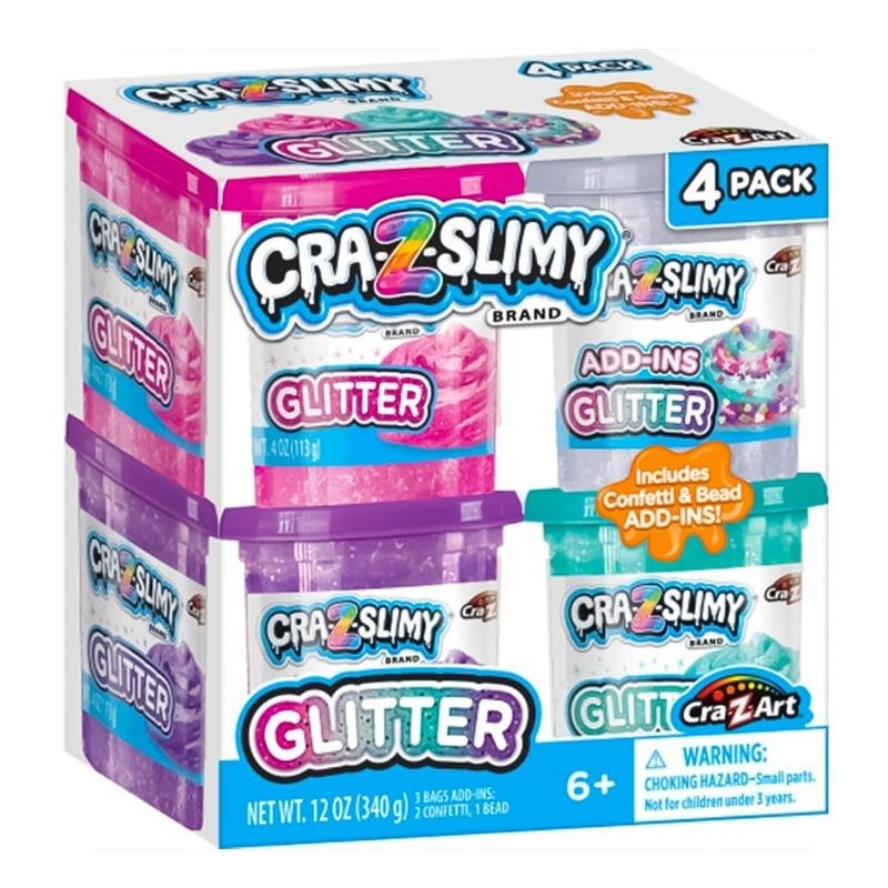 Buy Crazslimy Glitter 4pack | Yallatoys.com