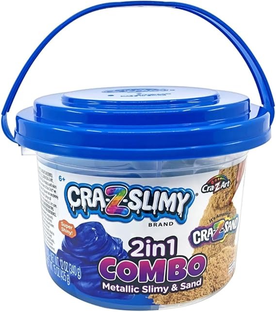 Buy Crazslimy 2 in 1 Slimy Sand Combo Bucket | Yallatoys.com