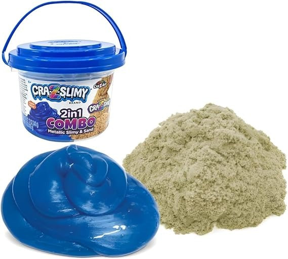 Buy Crazslimy 2 in 1 Slimy Sand Combo Bucket | Yallatoys.com
