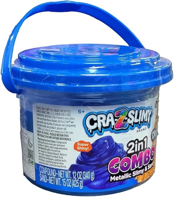 Buy Crazslimy 2 in 1 Slimy Sand Combo Bucket | Yallatoys.com