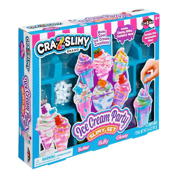 Buy CrazSlimy Ice Cream Party Slime Set | Yallatoys.com