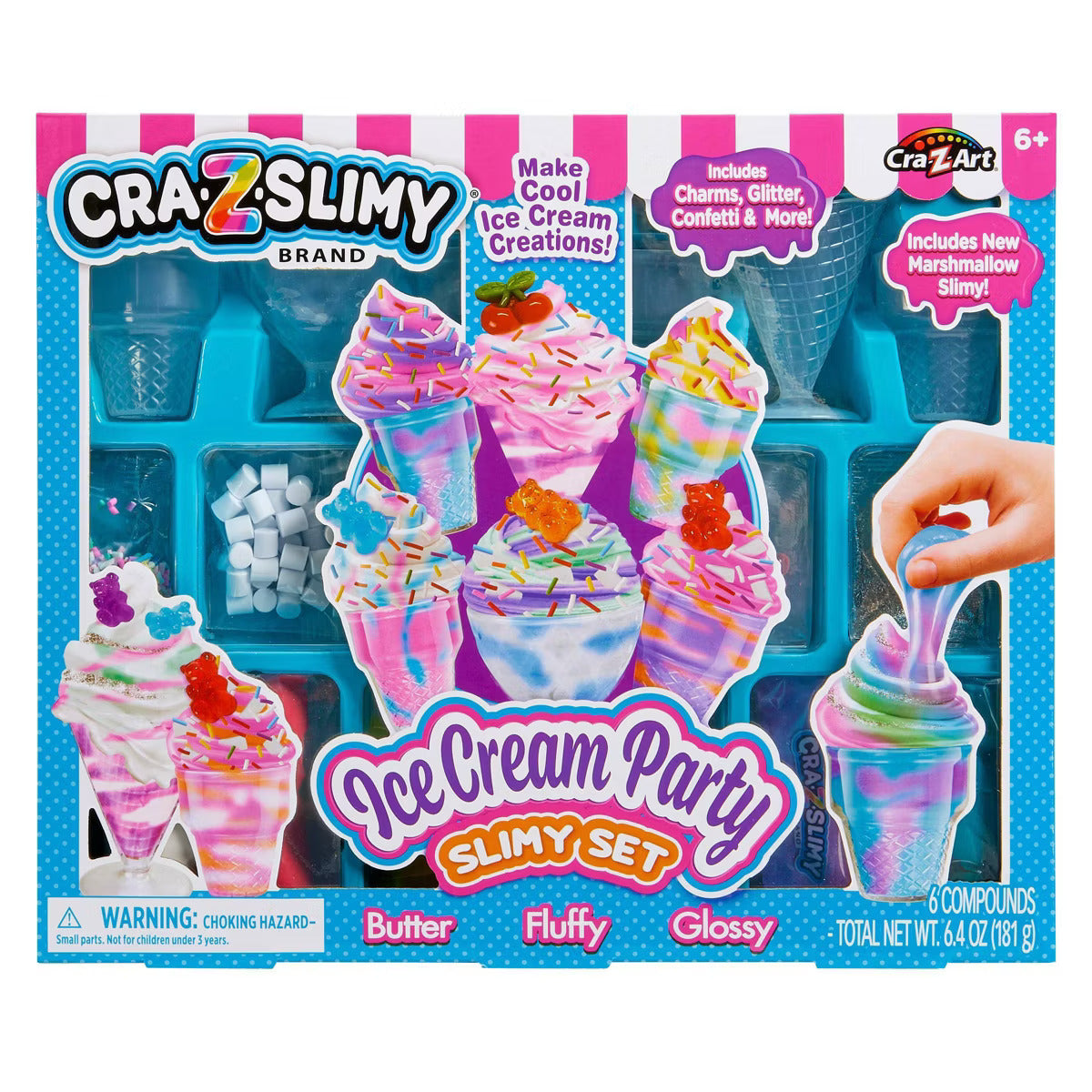 Buy CrazSlimy Ice Cream Party Slime Set | Yallatoys.com