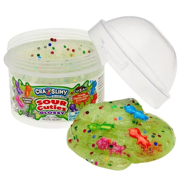 Buy CrazSlimy Dome Topper Jars Sour Cuties | Yallatoys.com