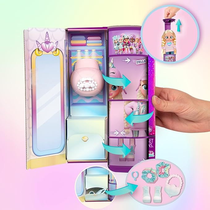 Buy Cry Babies BFF Stella Fashion Doll Playset 8inch | Yallatoys.com