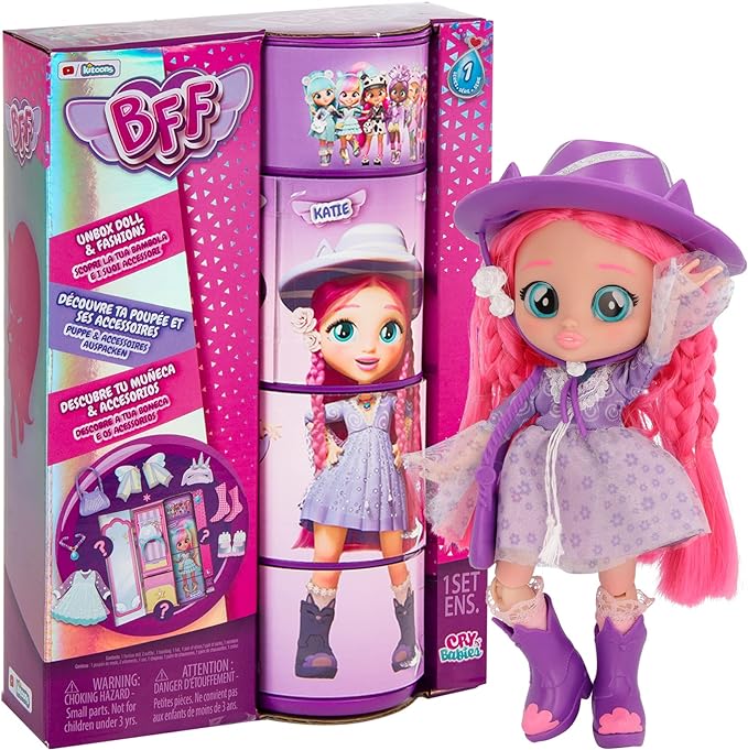 Buy Cry Babies BFF Katie Fashion Doll Playset 8inch | Yallatoys.com