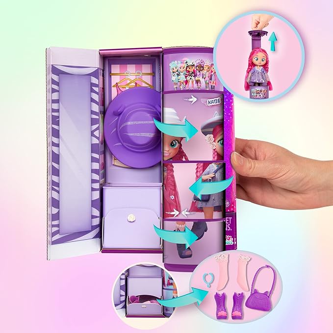 Buy Cry Babies BFF Katie Fashion Doll Playset 8inch | Yallatoys.com