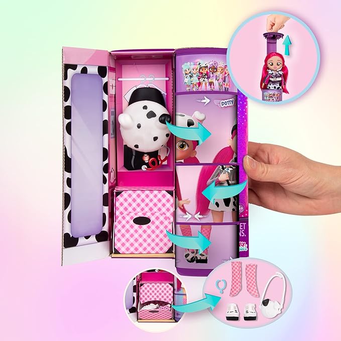 Buy Cry Babies BFF Dotty Fashion Doll Playset 8inch | Yallatoys.com