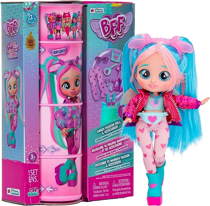 Buy Cry Babies BFF Bruny Fashion Doll Playset 8inch | Yallatoys.com
