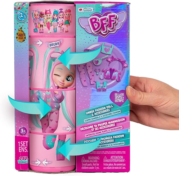 Buy Cry Babies BFF Bruny Fashion Doll Playset 8inch | Yallatoys.com