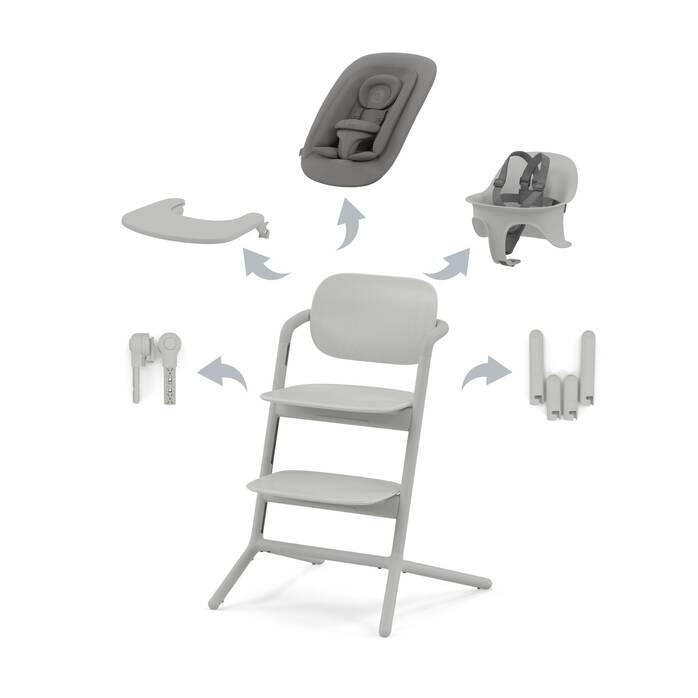 Cybex Lemo High Chair 4 in 1 Suede Grey Cybex Yallatoys