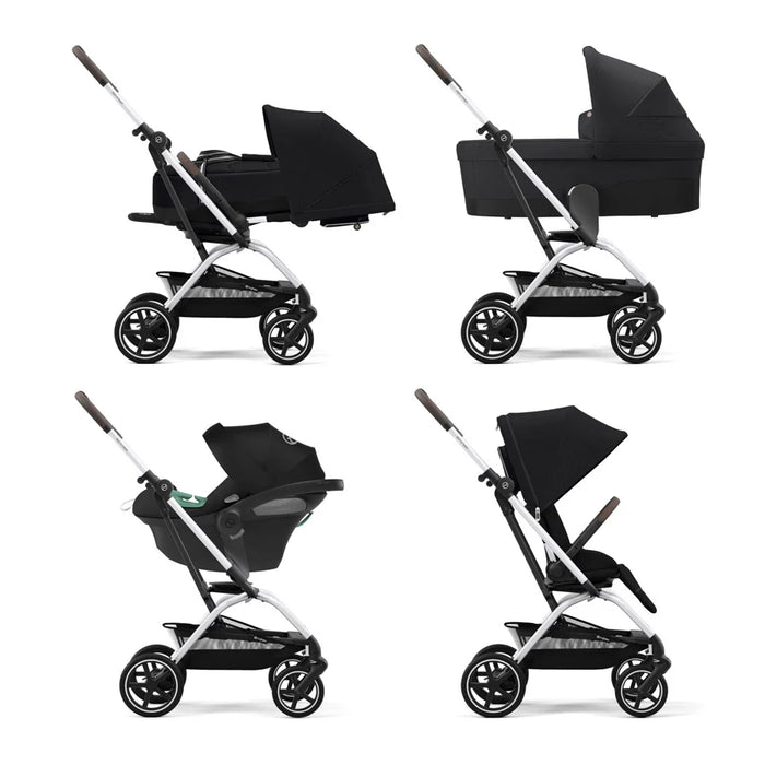 Cybex Eezy S Twist 2 SLV Black & Moon Black Stroller Cybex Yallatoys