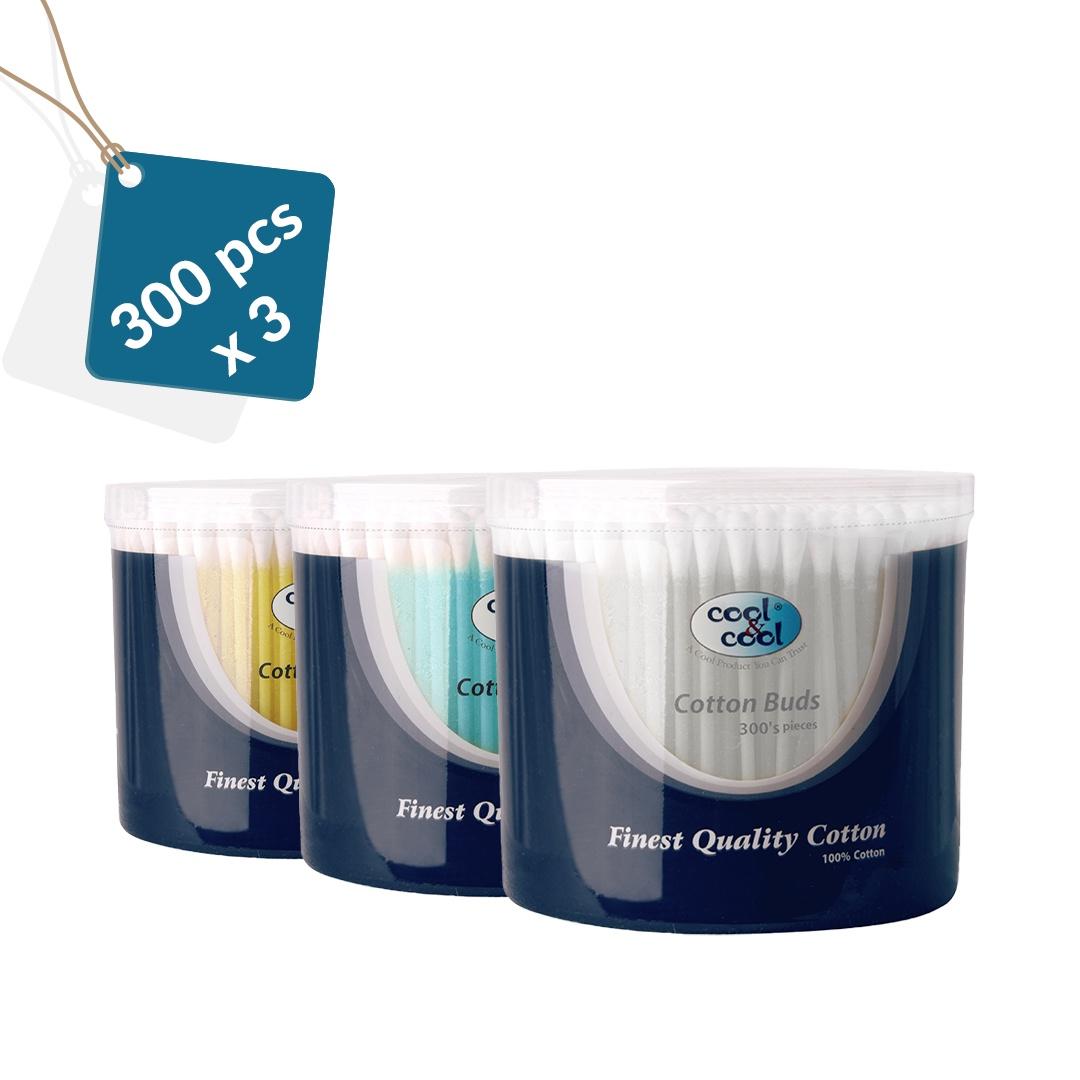 Cool & Cool Cotton Buds 300Pcs 2+1 Free Cool & Cool Yallatoys