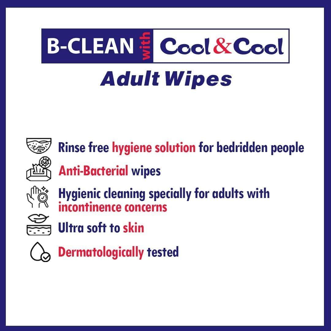 Cool & Cool Adult Wipes 40 Pieces Cool & Cool Yallatoys