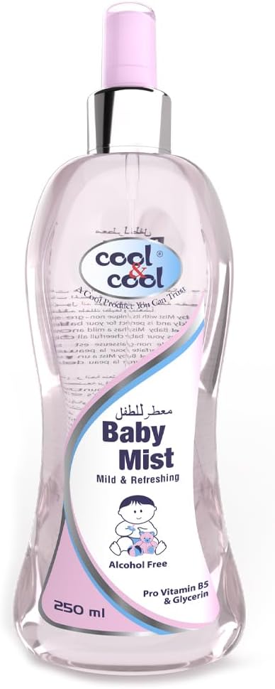 Cool & Cool Baby Mist Pink 250Ml Alcohol Free Paraben Free Glycerin Mild And Refreshing Cool & Cool Yallatoys