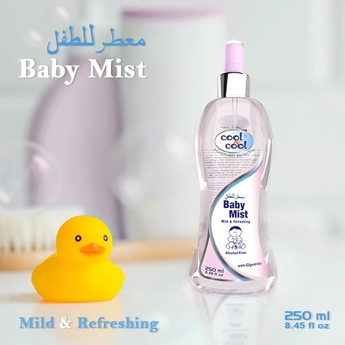 Cool & Cool Baby Mist Pink 250Ml Alcohol Free Paraben Free Glycerin Mild And Refreshing Cool & Cool Yallatoys