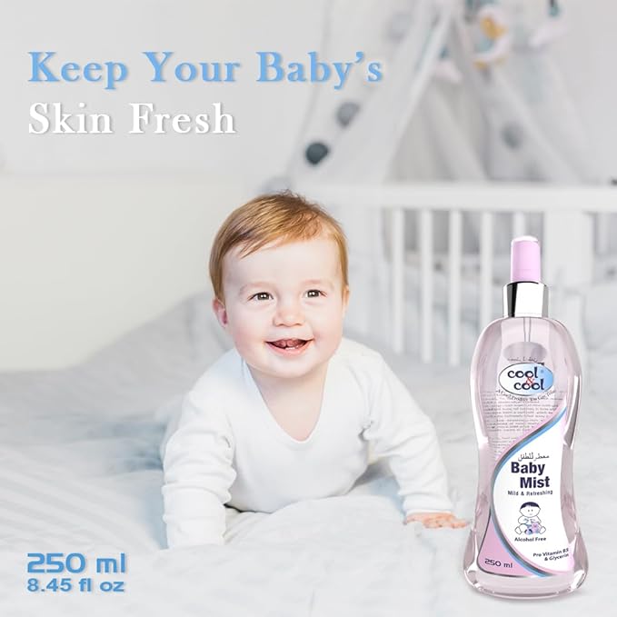 Cool & Cool Baby Mist Pink 250Ml Alcohol Free Paraben Free Glycerin Mild And Refreshing Cool & Cool Yallatoys