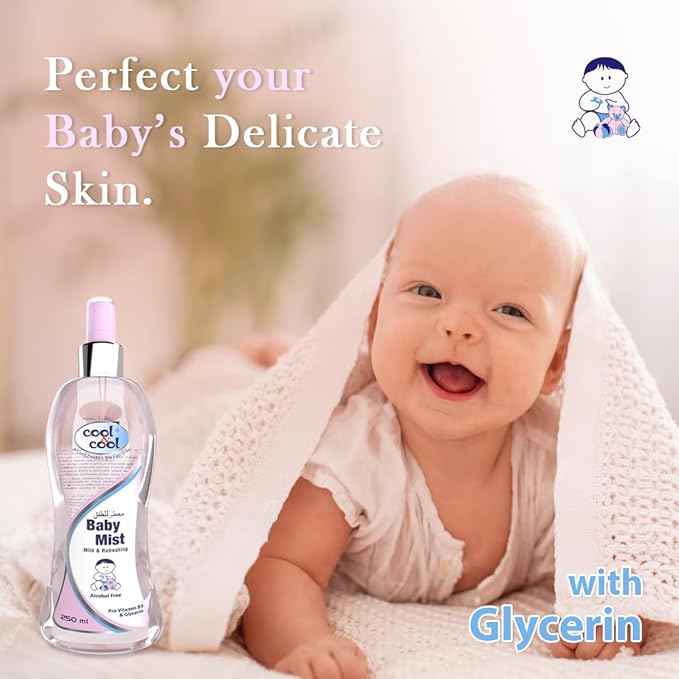 Cool & Cool Baby Mist Pink 250Ml Alcohol Free Paraben Free Glycerin Mild And Refreshing Cool & Cool Yallatoys