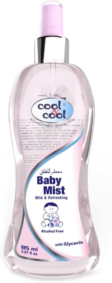 Cool & Cool Baby Mist Pink Cologne 85Ml  Alcohol Free Paraben Free Glycerin Mild And Refreshing Cool & Cool Yallatoys