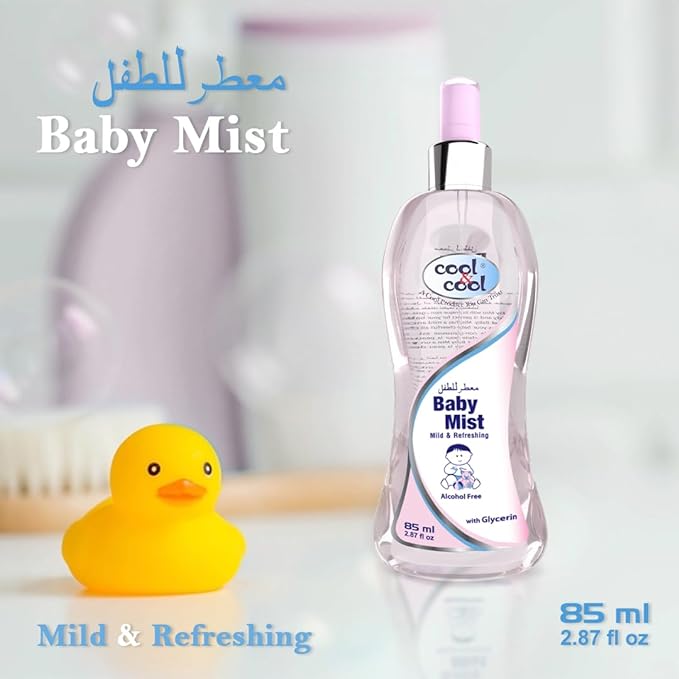 Cool & Cool Baby Mist Pink Cologne 85Ml  Alcohol Free Paraben Free Glycerin Mild And Refreshing Cool & Cool Yallatoys